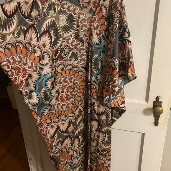 Anthropologie silk kaftan dress - Picture 4 of 7